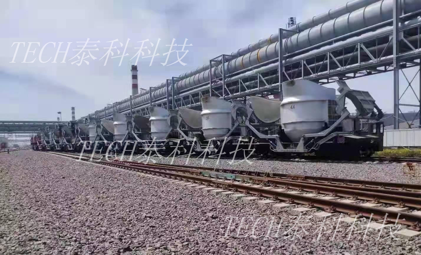 河鋼樂(lè )鋼(唐鋼新區)車(chē)載液壓式鐵包加蓋